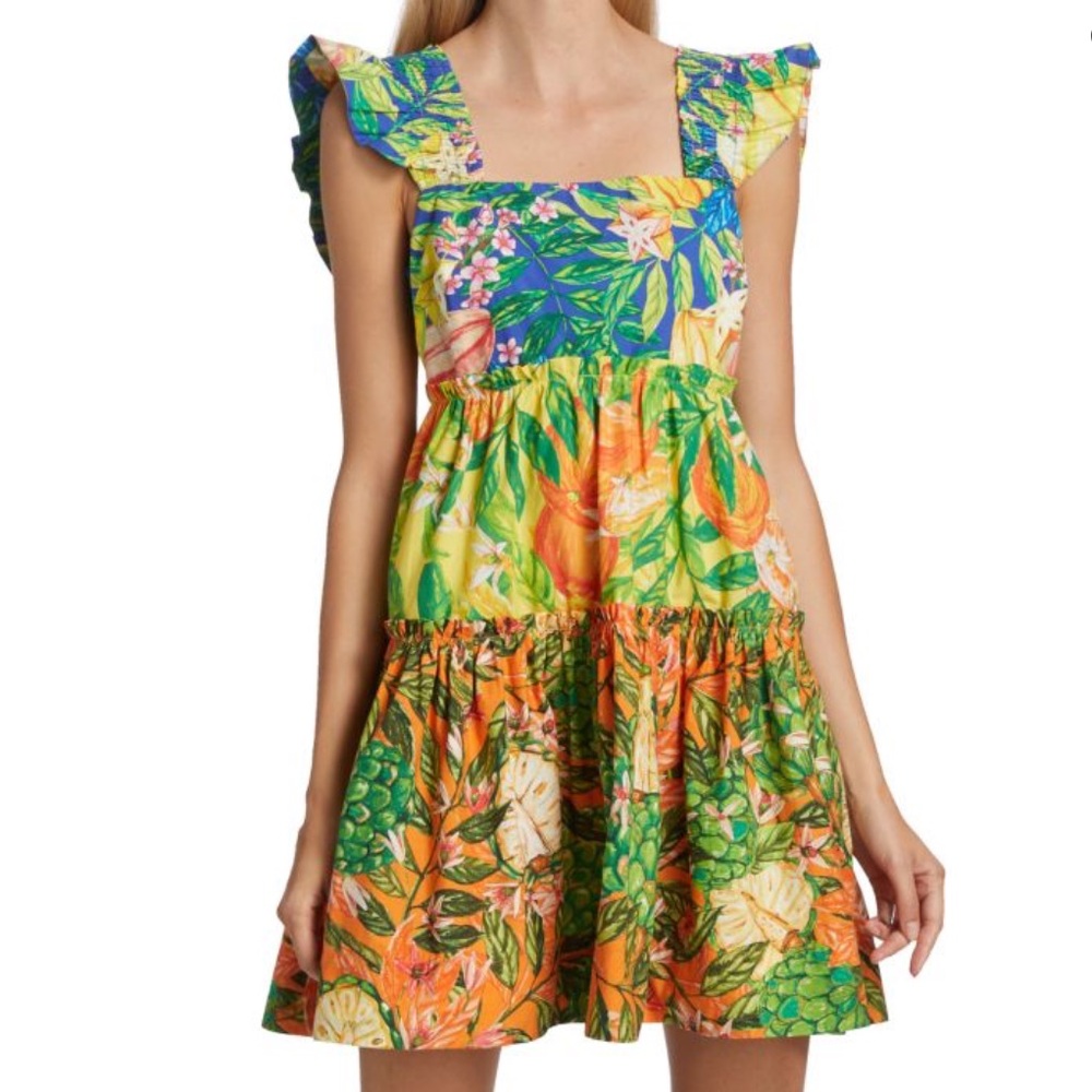 FARM RIO Caipirinha Cotton Mini Dress